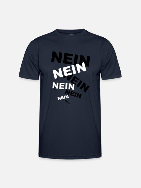 NEIN! - Männer Funktions-T-Shirt - Navy