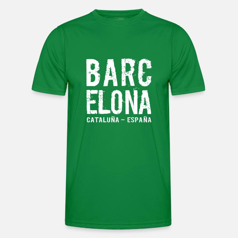 Barcelone, Catalogne, Espagne, Mer Méditerranée T-shirt sport Homme