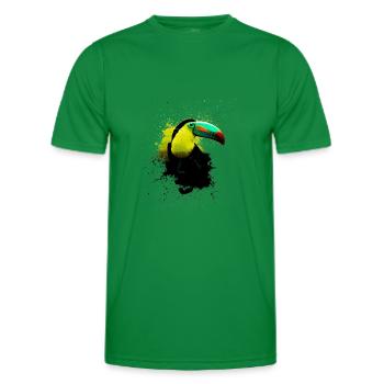 Toucan - T-shirt sport Homme - vert - Devant - AI Model Male 178 dark (178cm)