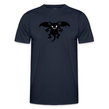 devil - Men's Functional T-Shirt - navy - Front - AI Model Male 178 dark (178cm)