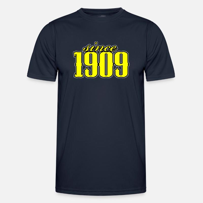 since 1909 (yellow) - Men's Functional T-Shirt - navy