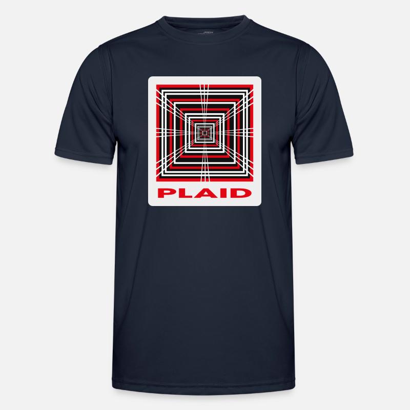Plaid - Elektrisch - E Auto - Männer Funktions-T-Shirt - Navy