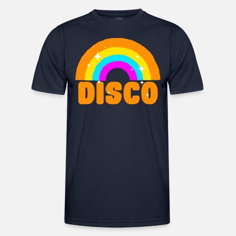 Disco Disko Männer Funktions-T-Shirt