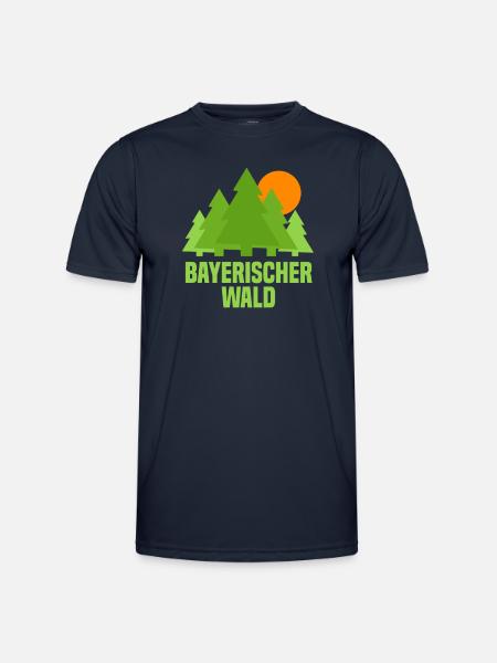 Bayrischer Wald - Männer Funktions-T-Shirt - Navy