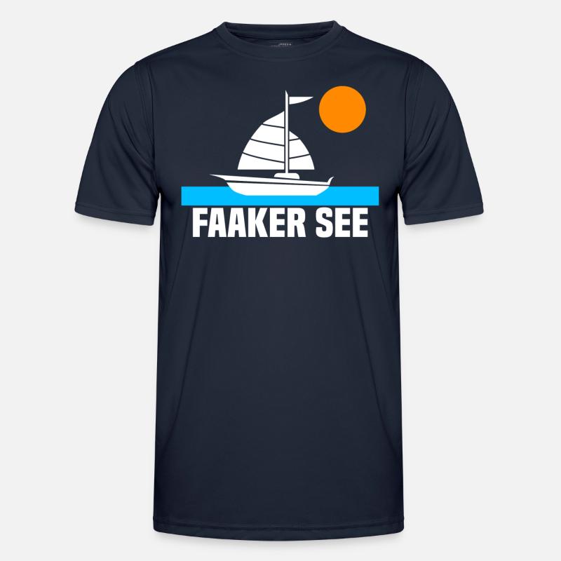 Faaker See - Männer Funktions-T-Shirt - Navy