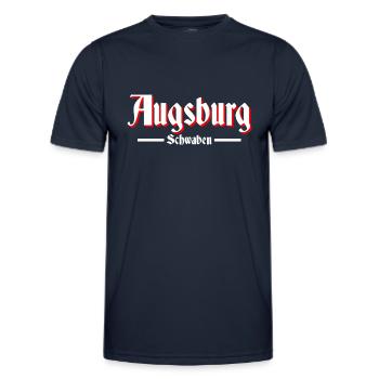 Augsburg - Männer Funktions-T-Shirt - Navy - Vorne - AI Model Male 178 dark (178cm)