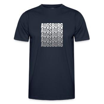 Augsburg - Männer Funktions-T-Shirt - Navy - Vorne - AI Model Male 178 dark (178cm)
