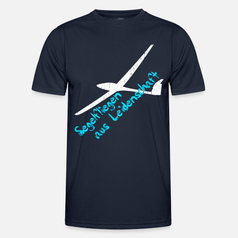 Glider Gliding Pilot Men's Functional T-Shirt