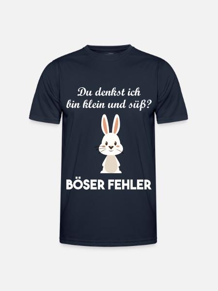 Hase Hasi Ostern Liebe Geschenkidee - Männer Funktions-T-Shirt - Navy