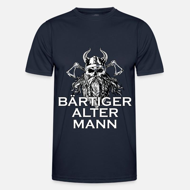 Wikinger Mann Bart Spruch Geschenkidee Männer Funktions-T-Shirt