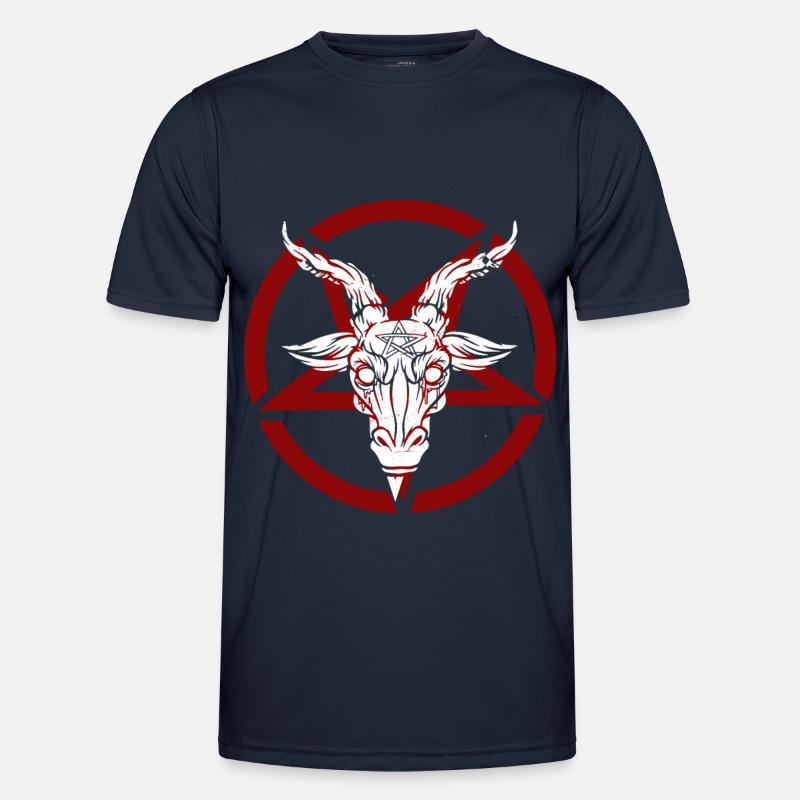 Satan Goat Pentagram Devil Gift Men's Functional T-Shirt