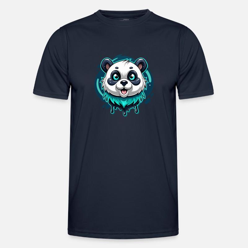 panda Männer Funktions-T-Shirt