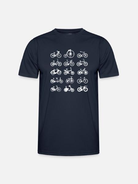 Fahrrad rad räder radl - Männer Funktions-T-Shirt - Navy