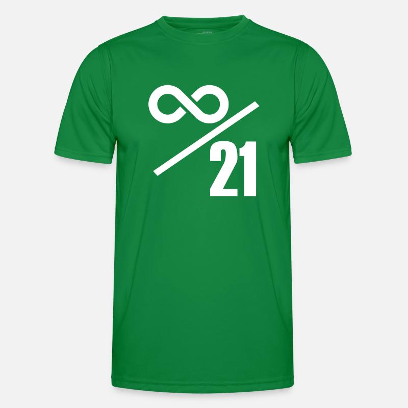 Límite de 21 millones de Bitcoin: infinitamente valioso Camiseta funcional para hombres