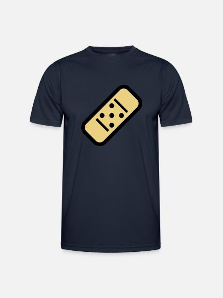 Comic Pflaster - Männer Funktions-T-Shirt - Navy