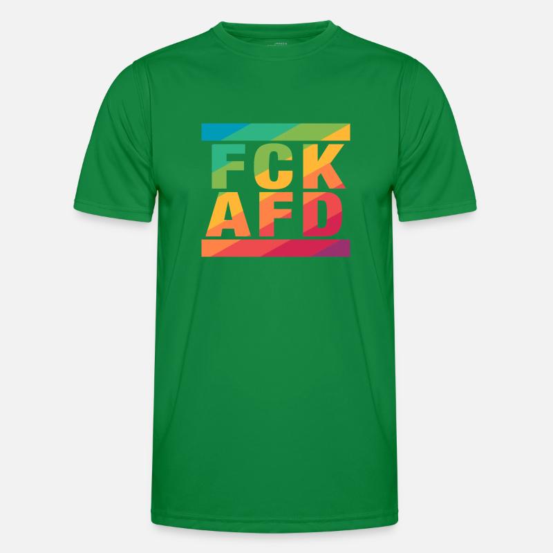 FCK AFD - Setting an example against the right, against Nazis Men's Functional T-Shirt