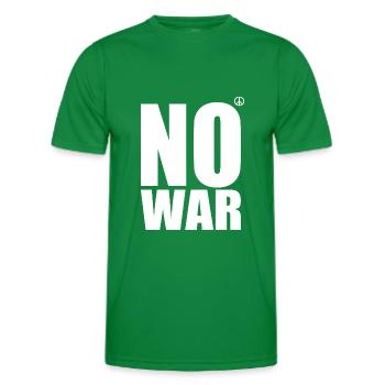 No war - T-shirt sport Homme - vert - Devant - AI Model Male 178 dark (178cm)