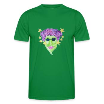 Princesse paillettes - T-shirt sport Homme - vert - Devant - AI Model Male 178 dark (178cm)