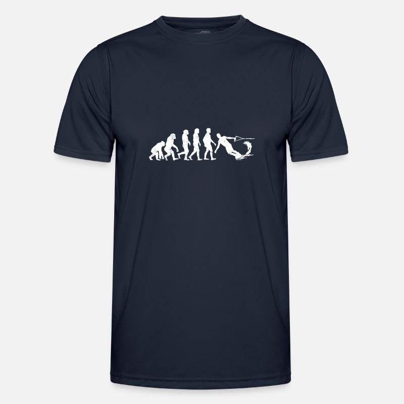 wakeboarder evolution wakeboard gift water - Men's Functional T-Shirt - navy