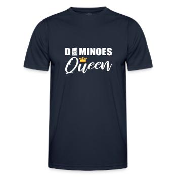Dominoes Queen Dominoe -Spieler - Männer Funktions-T-Shirt - Navy - Vorne - AI Model Male 178 dark (178cm)