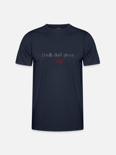 don't give a fxck - Men's Functional T-Shirt - navy
