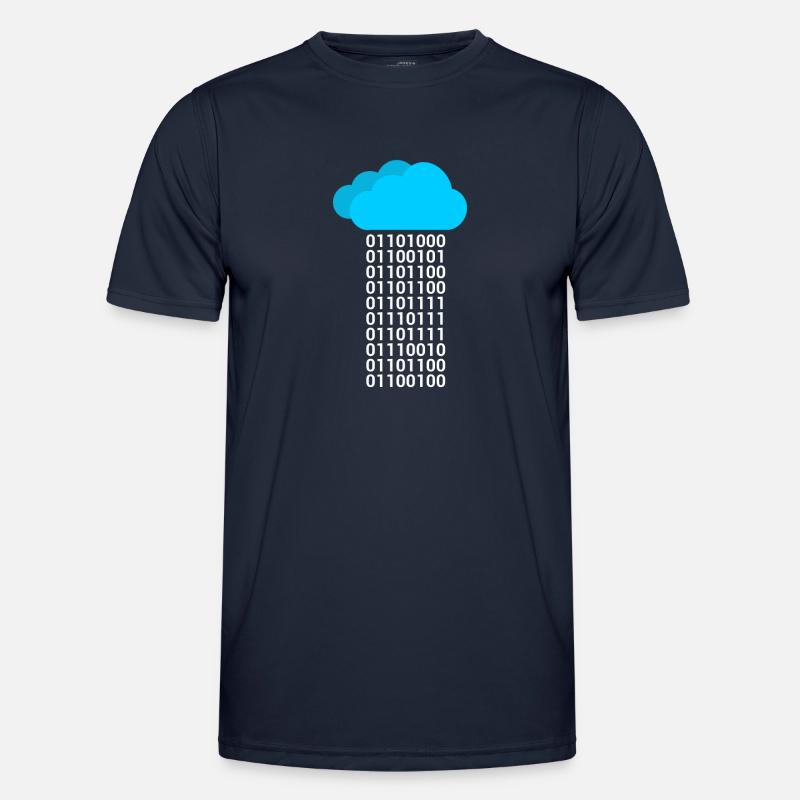 Informatique Binary Cloud Cloud - T-shirt sport Homme - bleu marine