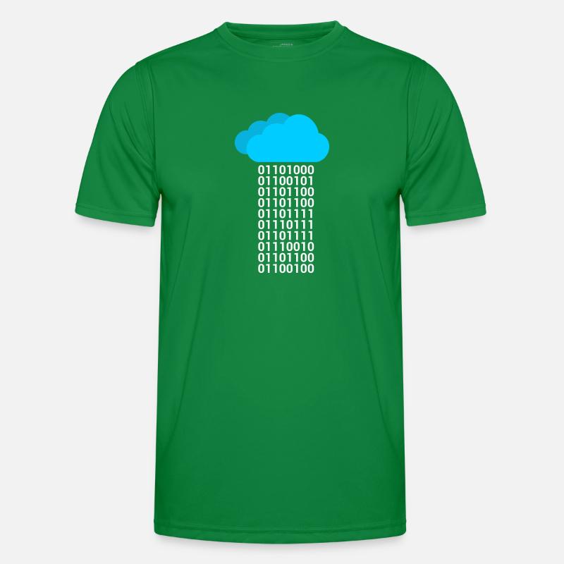 Informatique Binary Cloud Cloud T-shirt sport Homme