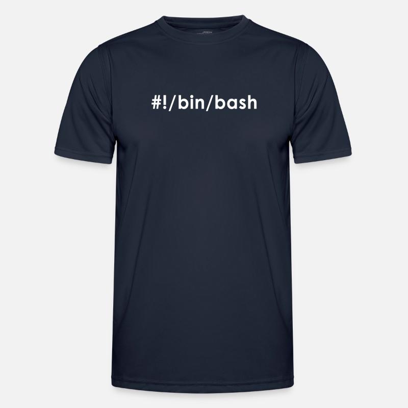 Programmer Admin Devops Linux Bash - Men's Functional T-Shirt - navy