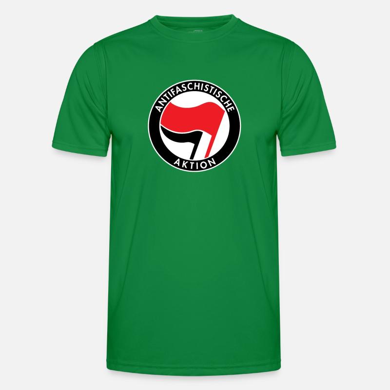 Action antifasciste, Logo Antifa, Drapeaux T-shirt sport Homme