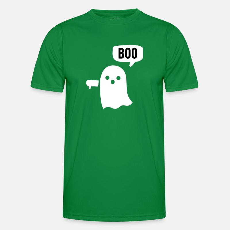 Boo Ghost Daumen runter Männer Funktions-T-Shirt