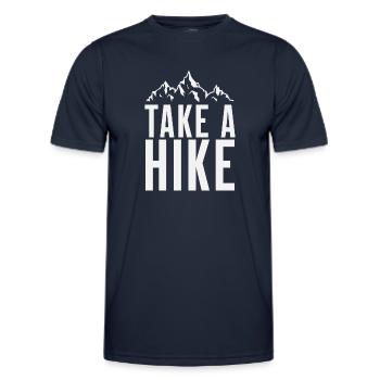 Take A Hike - Men's Functional T-Shirt - navy - Front - AI Model Male 178 dark (178cm)