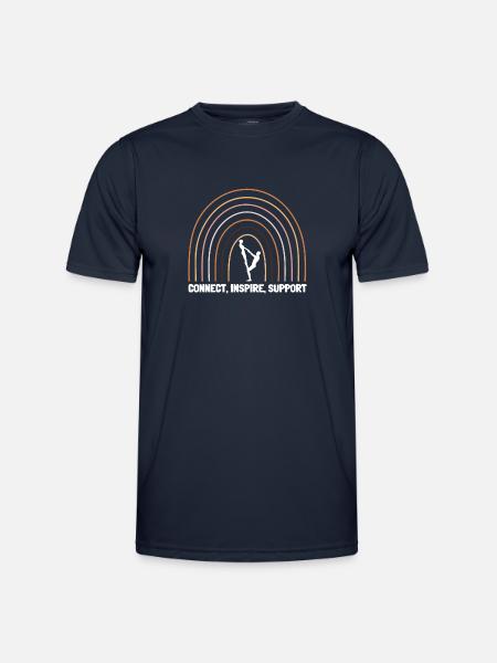 Acroyoga Manual Acro Yoga Yogi - Männer Funktions-T-Shirt - Navy