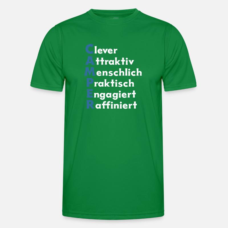 Camper Design – Eigenschaften eines Campers Männer Funktions-T-Shirt