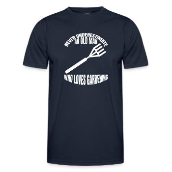 Gardener Orchard Garden Gift Hobby Gardener - Men's Functional T-Shirt - navy - Front - AI Model Male 178 dark (178cm)
