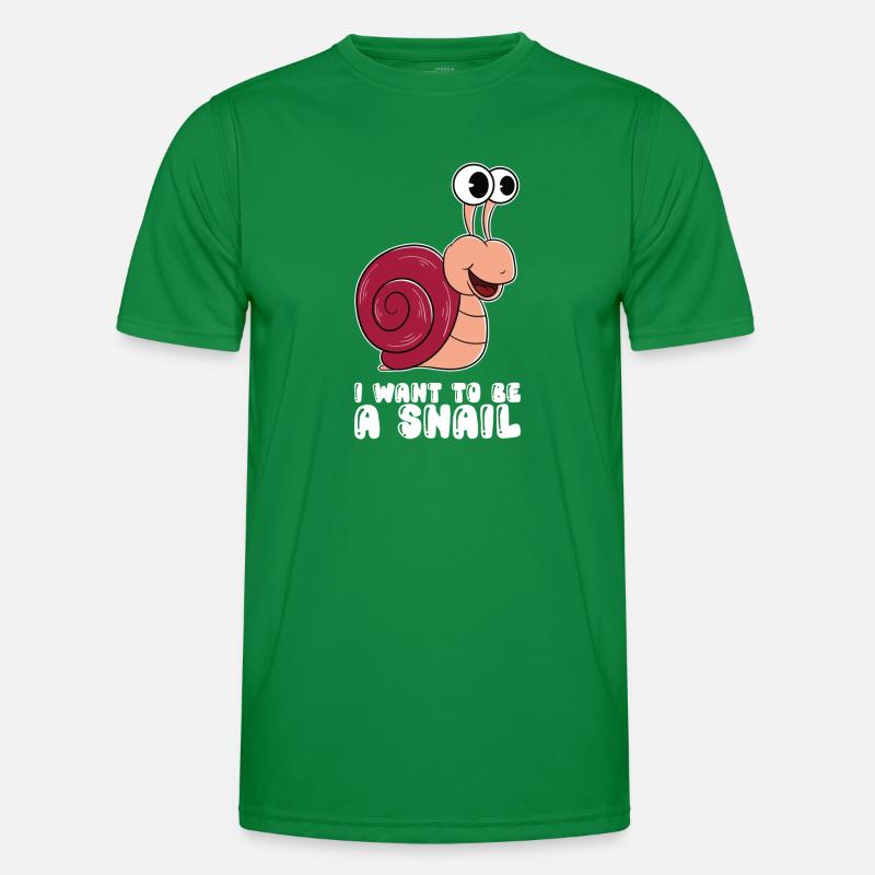Ich Möchte Eine Schnecke Sein Männer Funktions-T-Shirt