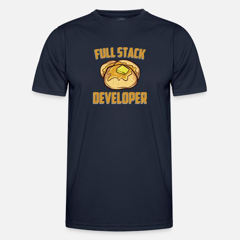 Full Stack Developer - Computer-Software-Programm - Männer Funktions-T-Shirt - Navy