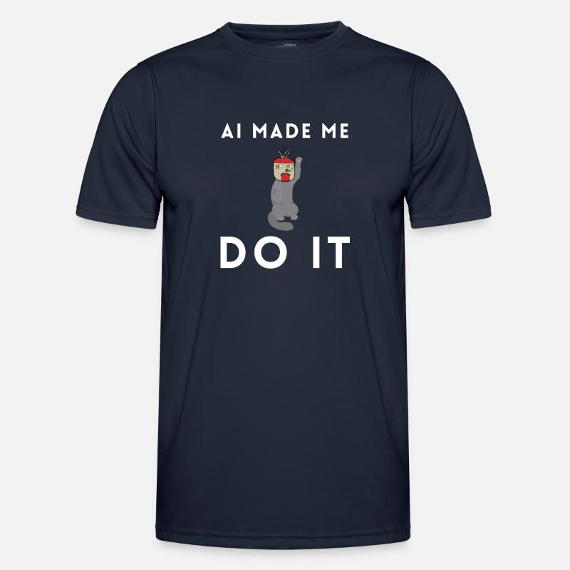 Artificial Intelligence Ai Chat - Men's Functional T-Shirt - navy