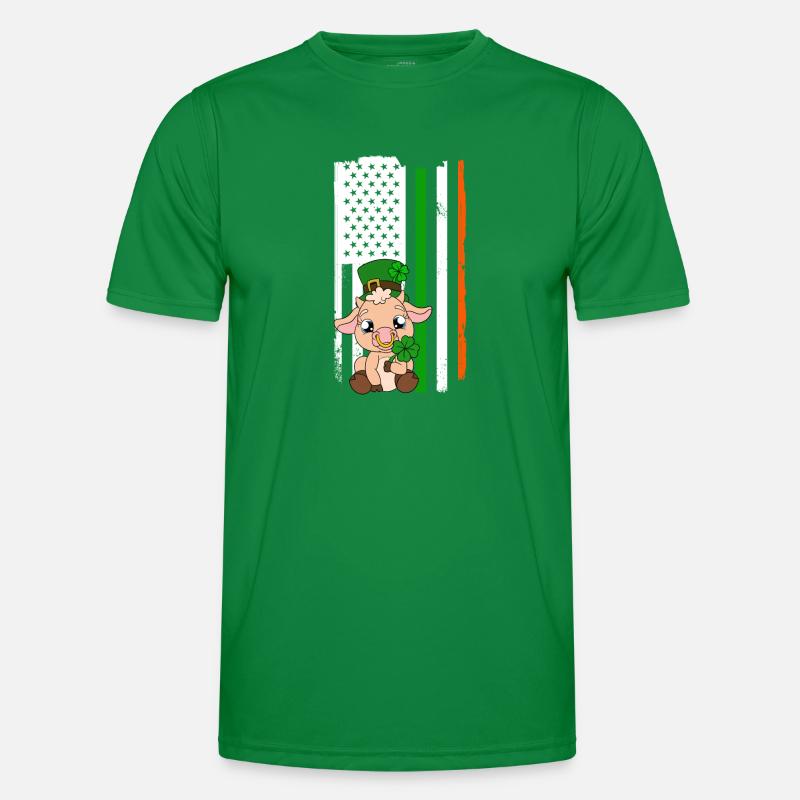 Mignon trèfle de vache Saint-Patrick T-shirt sport Homme