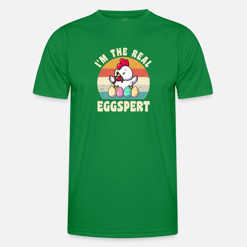 Eggspert Easter Eggs Easter Poulet de Pâques T-shirt sport Homme