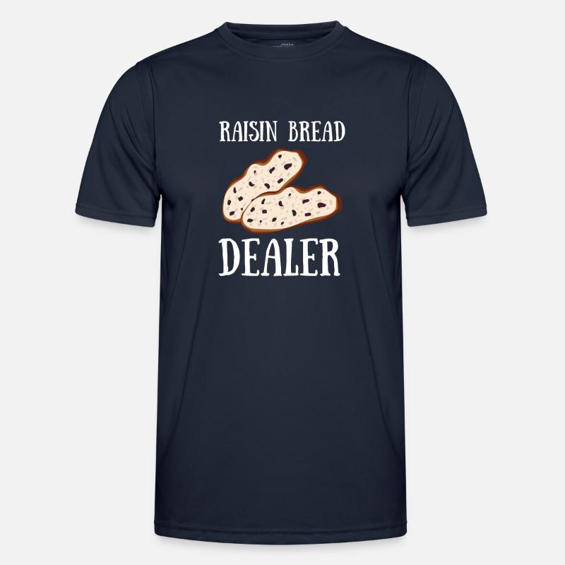 Baking Raisin Bread - Männer Funktions-T-Shirt - Navy
