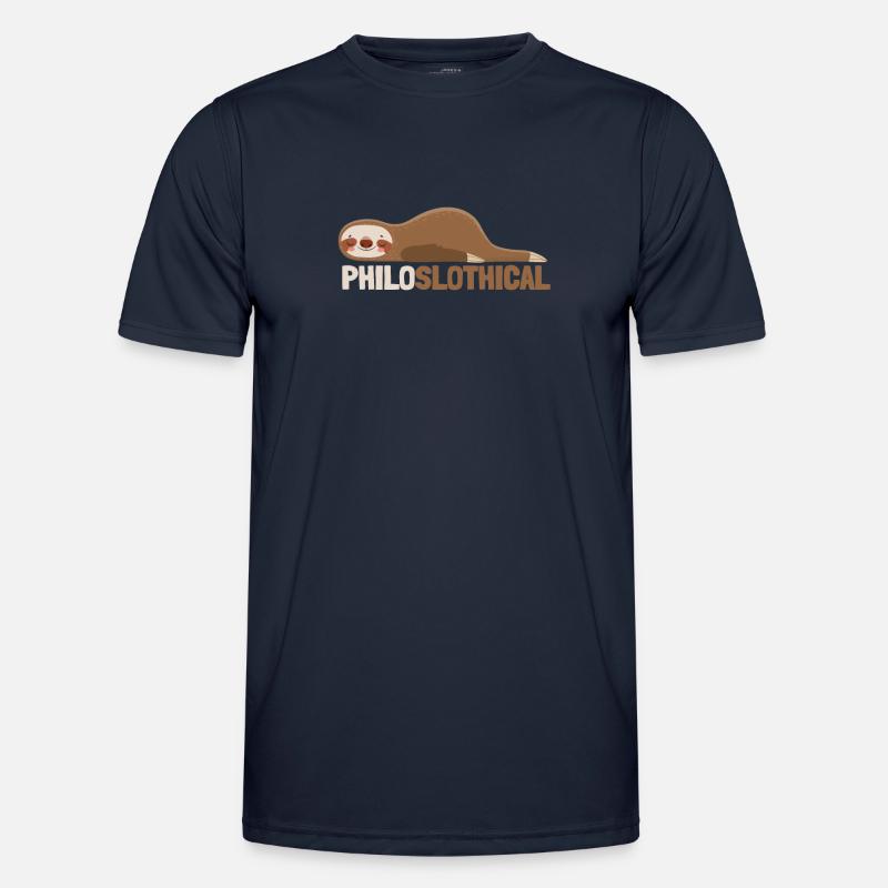 Philosophical Debate Feeling Philoslothical - Männer Funktions-T-Shirt - Navy