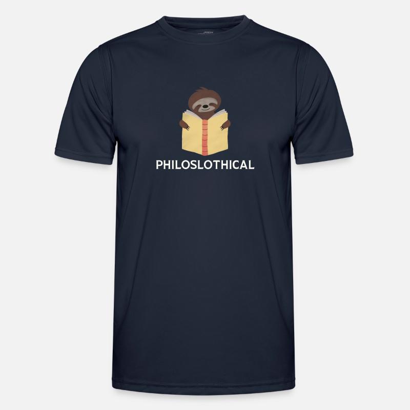 Philosophical Debate Feeling Philoslothical - Men's Functional T-Shirt - navy