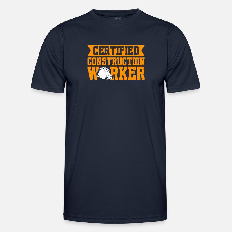 Certified Construction Worker Men's Functional T-Shirt