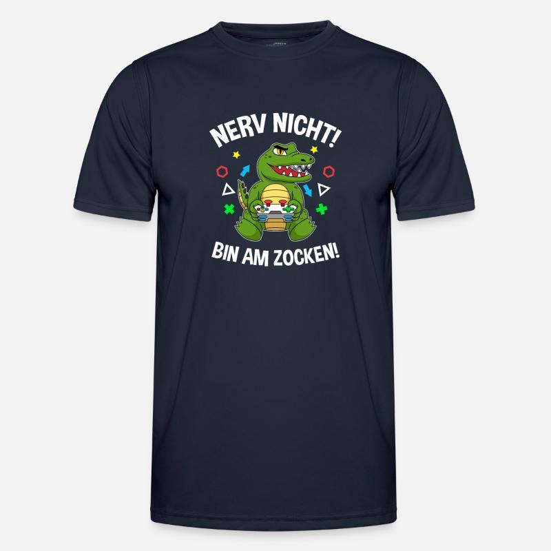 Controller Videospiel Zocker Gamer Computerspiel - Männer Funktions-T-Shirt - Navy