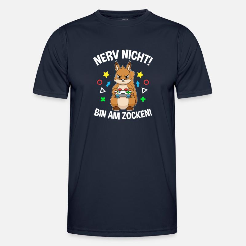 Controller Videospiel Zocker Gamer Computerspiel - Männer Funktions-T-Shirt - Navy