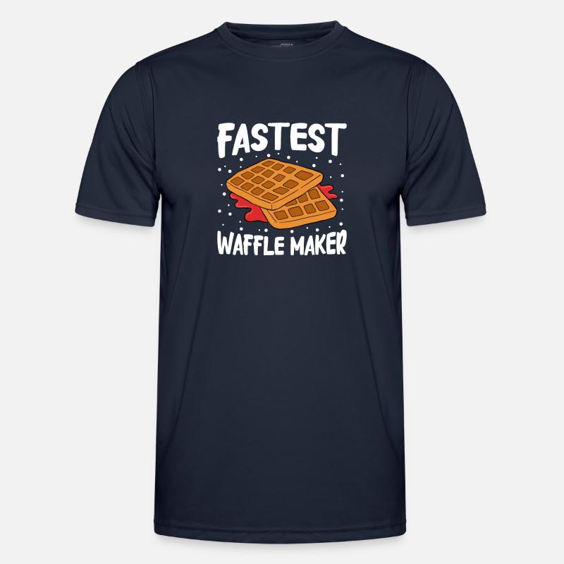 Waffle making waffle maker - Men's Functional T-Shirt - navy