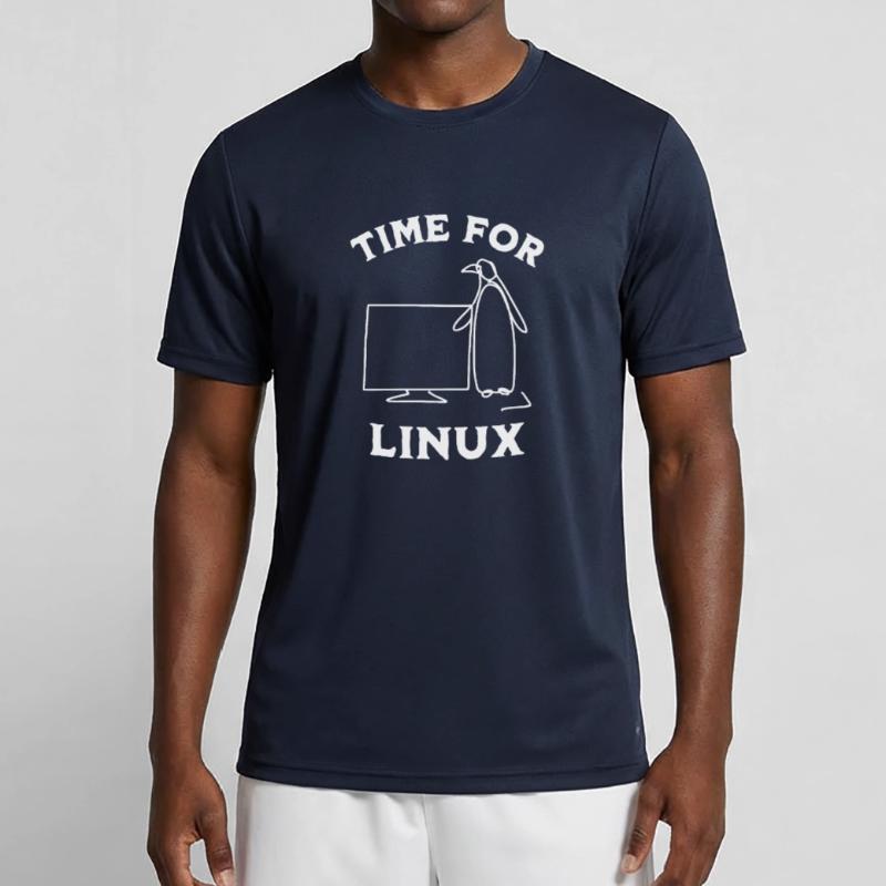 Time for Linux and Open Source Software Men's Functional T-Shirt