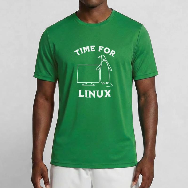 Time for Linux and Open Source Software Men's Functional T-Shirt