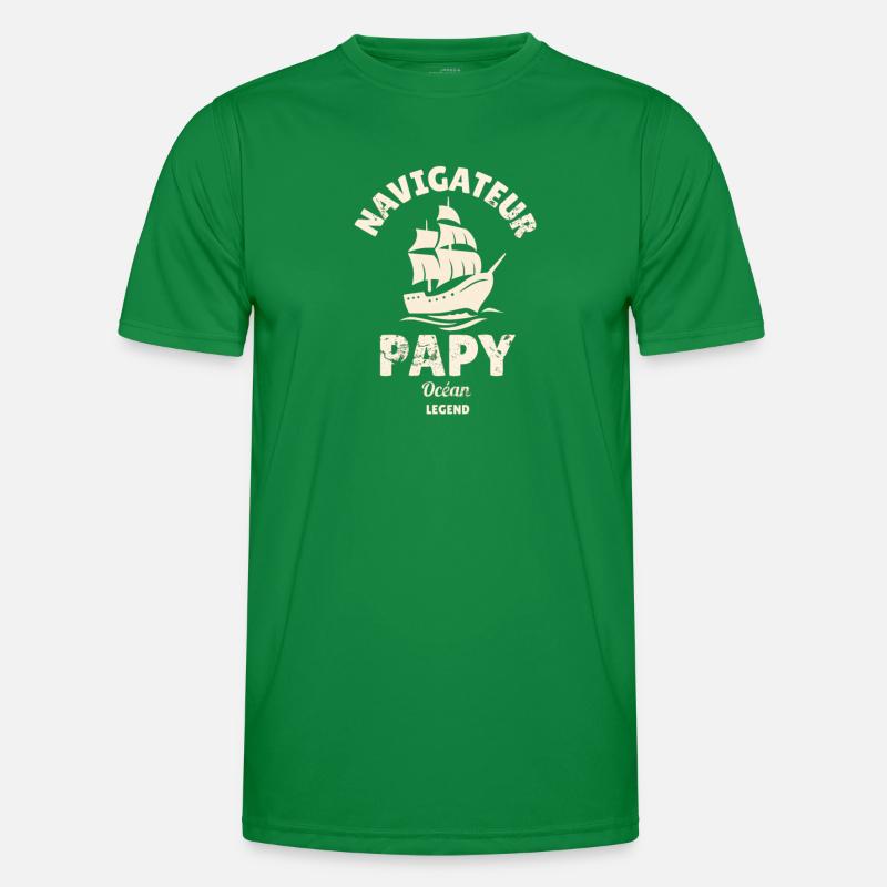 Papy navigateur ! T-shirt sport Homme