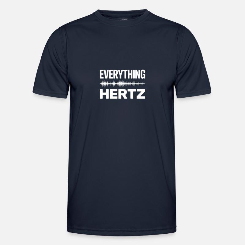 Everything Hertz Audio Engineer - Männer Funktions-T-Shirt - Navy